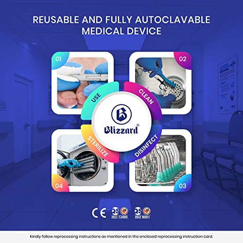 Toenail Clippers by Blizzard - Podiatrist Double Action Mycotic Nail Nipper - 6 inch Cantilever Nail Cutter German Forged Heavy Duty - Double Spring Model