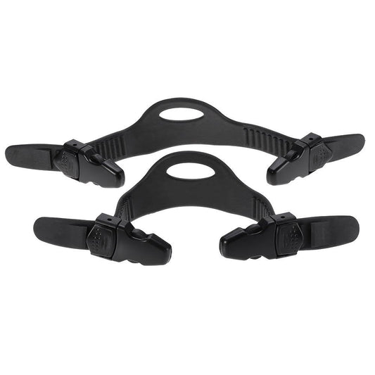 Alomejor Diving Fins Strap Black Rubber Diving Diving Snorkeling Adjustable Swimming Buckles Strap(S)