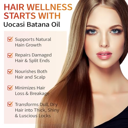 Batana Oil for Hair Growth - 2 Pack, Raw Unrefined Batana Oil,100% Pure Natural Stimulation for Hair Growth, Thickens Strands, Prevent Dry Hair & Hair Loss, 4.04 Oz