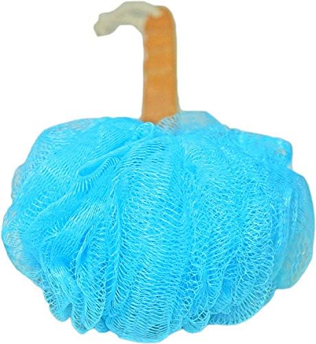 4 Pack Shower Loofah Body & Back Scrubber - Exfoliating Loofah luffa loofa Bath Brush On a Stick - with Long Wooden Handle Back Brush for Men & Women - Easy Reach Body Wash & Lotion Applicator