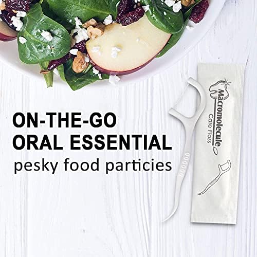 450 Count Unflavored Dental Floss Picks, Individually Wrapped, Travel Dental Flossers