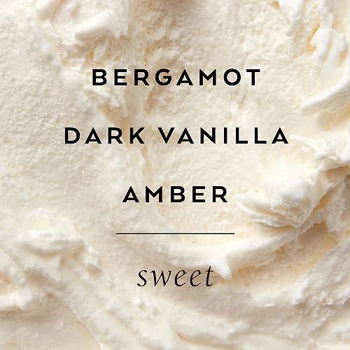 Library of Flowers True Vanilla Bubble Bath, 17 fl. oz. - Bergamot, Dark Vanilla & Amber – Relaxing & Gentle Bubble Bath Soap, Skin Hydrating & Deep Moisturizing, Cocoa Butter & Green Tea