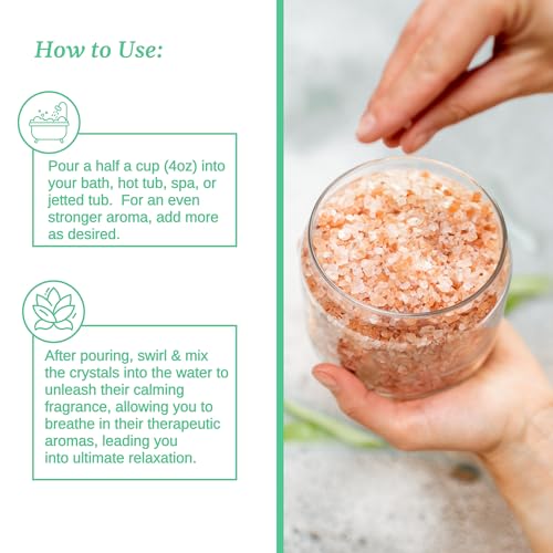 Relax Spa & Bath, Epsom Salt Aromatherapy Bath Salts, Epsom Salt Bath Soak, Dead Sea Salt for Soaking, Hot Tub Spa Aromatherapy, Bath Crystals with Vitamins & Minerals (Relief)