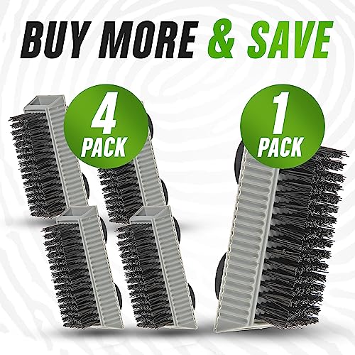 Grip Clean - Heavy Duty Nail Brush for Cleaning Fingernails - Nail Cleaning Scrub Brush for Men & Women - Mechanic Brush. Nail Brush Cleaner for Hands & Under Nails. Stiff Bristle Brush