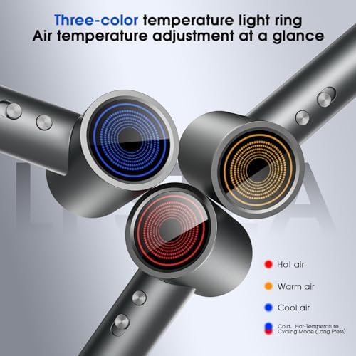 Hair Dryer, Professional Ionic Hair Dryer for Fast Drying, High Speed Hair Blow Dryer with Diffuser for Home Salon Travel, Constant Temperature Hair Care Without Hair Damage