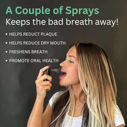 Merakk Dry Mouth Spray Hydrating Fresh Breath Spray (Mint) - Sugar-Free Breath Freshener | Bad Breath Spray W/Xylitol, Stevioside, Menthol - Dentist-Designed- 0.3 fl oz