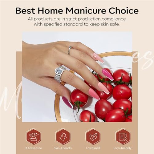 modelones 40 PCS Gel Nail Polish Set, 36 Colors Summer White Yellow Green Hot Pink Gel Polish Kit Nude Brown Black Red Glitter Nail Polish W Base& Matte& Glitter& Glossy Top Coat LED Soapnails Gift