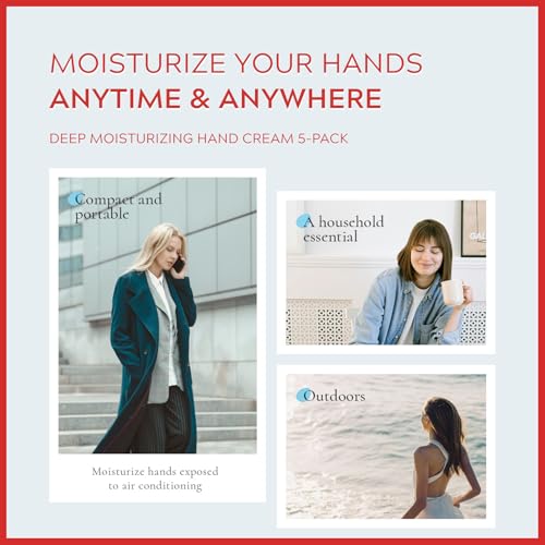 𝑲𝒐𝒋𝒊𝒄 𝑨𝒄𝒊𝒅 Hand Cream, 𝑲𝒐𝒋𝒊𝒄 𝑨𝒄𝒊𝒅 Hands Cream for Women & Girls Dry Cracked Hands Hyaluronic Acid Tender Cream 30g Pack of 5