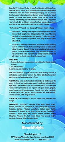 Retainer Cleaner & Aligner Cleaner FoamBright, Great for Invisalign, Teeth Whitening Foam, Candid, Byte, Denture Whitener Toothpaste & Braces Cleaning Peroxide Free Oral Care Replaces Tablets, Paste