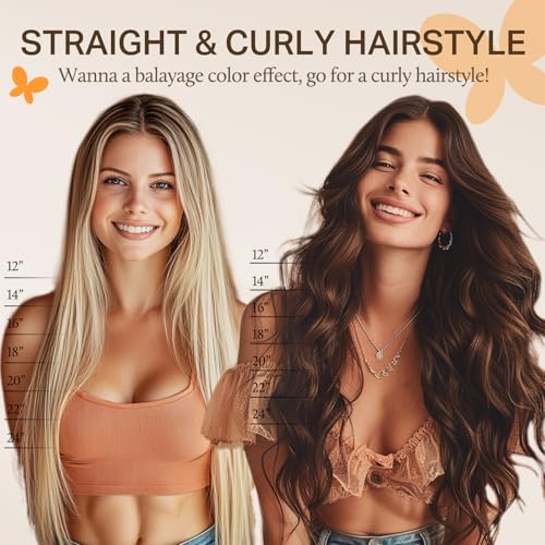 DOORES Clip in Hair Extensions Real Human Hair, Dark Brown 150g 9pcs 20 Inch, Clip in Extensions Real Natural Weft for Women Thick Silky Straight Weft