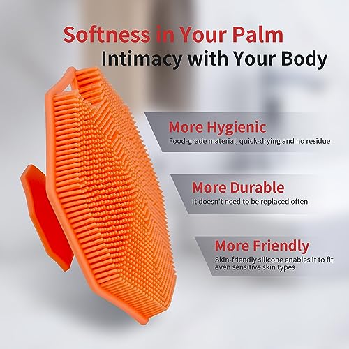 Silicone Body Scrubber, Body Scrubber, Loofah Exfoliating Body Scrubber, Body Scrubbers For Use In Shower, Shower Scrubber For Body, Silicone Loofah, Body Brush, Travel Must Haves For Women