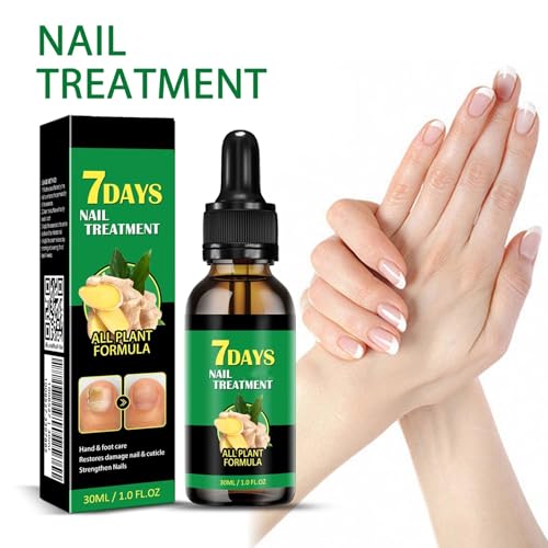 Ginger Nail Treatment Nail Support Nail Care, 7Days Nail Treatment Serum, Multi-Purpose Nail Repair