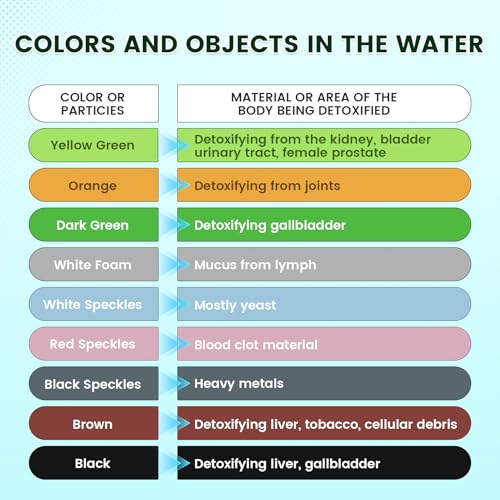 Foot Detox Machine, Portable Ionic Foot Bath Detox Machine, Ion Foot Spa Cleanser for Home Travelling USE with 10 Liners