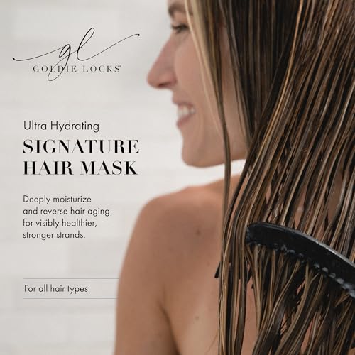 Goldie Locks Ultra Hydrating Hair Mask – Deeply Restores Hydration, Prevents Damage, Protects Color, Reduces Frizz, Strengthens, Nourishes and Revitalizes Shine – 6.8 Fl Oz (Packaging May Vary)