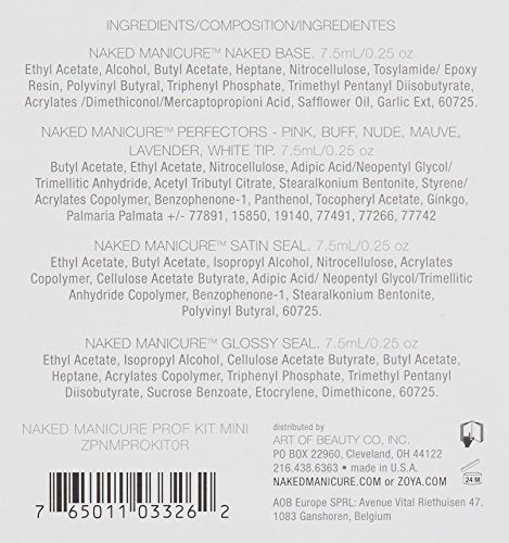 ZOYA Mini Pro Kit Coat, Assorted,0.25 Fl Oz (Pack of 9)