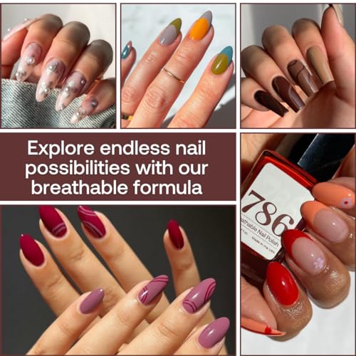 786 Cosmetics Breathable Vegan Cruelty-Free, Healthy, Halal , Fast-Drying Nail Polish (Abu Dhabi)