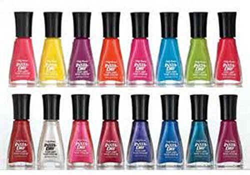 Lot of 7 Insta-dri Sally Hansen Finger Nail Polish No Repeat Colors FAST DRY FINGERNAIL POLISH