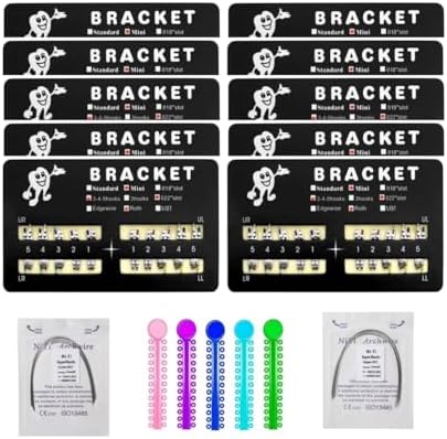 Dental Braces Kit Orthodontic Metal Braces Kit, Orthodontic Ligature Ties Kit