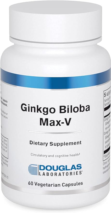 Douglas Laboratories Ginkgo Biloba Max-V | Supports Healthy Circulation | 60 Capsules