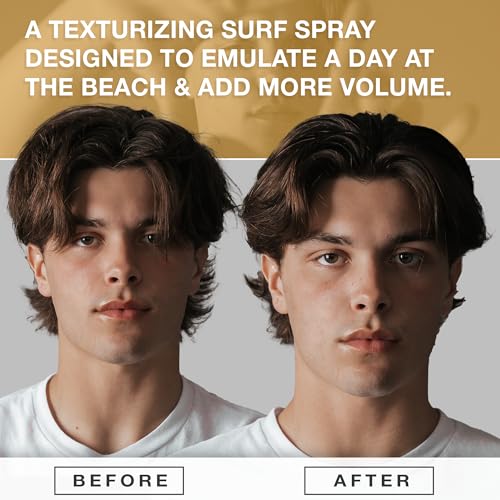 CRVFT Sea Salt Spray 6oz | Light Hold/Natural Finish | Add Volume & Texture | Ideal for All Hair Types & Lengths | Men's Texturizing Surf Spray | Made in the USA | Paraben & Sulfate Free [Scented]