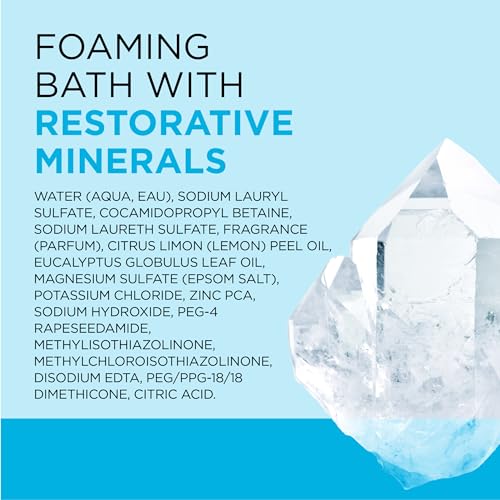 Dr Teal's Foaming Bath with Pure Epsom Salt, Restorative Minerals with Magnesium, Potassium, Zinc & Essential Oils, 34 fl oz (Pack of 4)