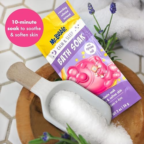 Mr. Bubble Calm & Sleep Bath Soak with Epsom Salt, 2 oz., Pack of 12