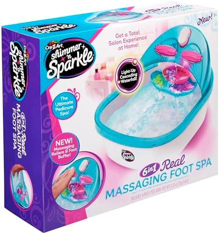 Shimmer ‘n Sparkle 6-in-1 Real Massaging Foot Spa for Kids