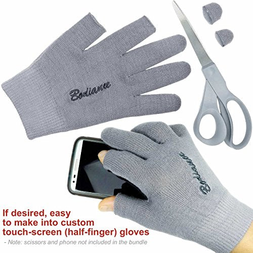O'Keeffe's Working Hands Cream & Gloves Bundle: Unscented, Non-Greasy 3.2 oz. Cream, Gel Moisturizing Gloves (1 pair, Gray)