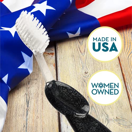 RADIUS Toothbrush, Original Big Brush with Replaceable Head, Right Handed, Midnight Sky/Marble/Soda Pop, BPA Free & ADA Accepted, Pack of 3