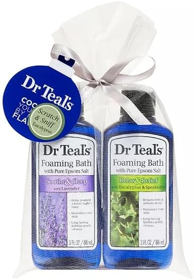 Dr Teal's Lavender & Eucalyptus 2-Piece Foaming Bath Gift Set