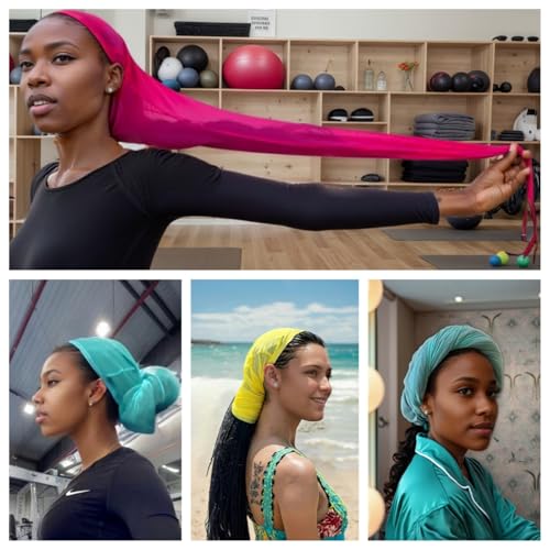 Roaming Hair Weave Sleeve for Locs – Extra Long Hairsleeve for Braids, Dreadlocks & Twists – Breathable Loc Sleeve for Women – Stretchy, Reusable, Lightweight Hair & Wig Cap (Black)