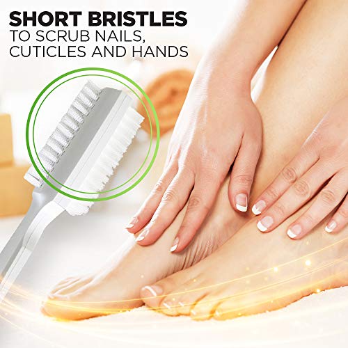 Fuller Brush Hand 'N Nail Brush – Break & Odor Resistant Fingernail & Toenail Cleaner – for Everyday Grooming & Cleaning Finger Nails, Toe Nails, Cuticles, Hands & Feet (White)