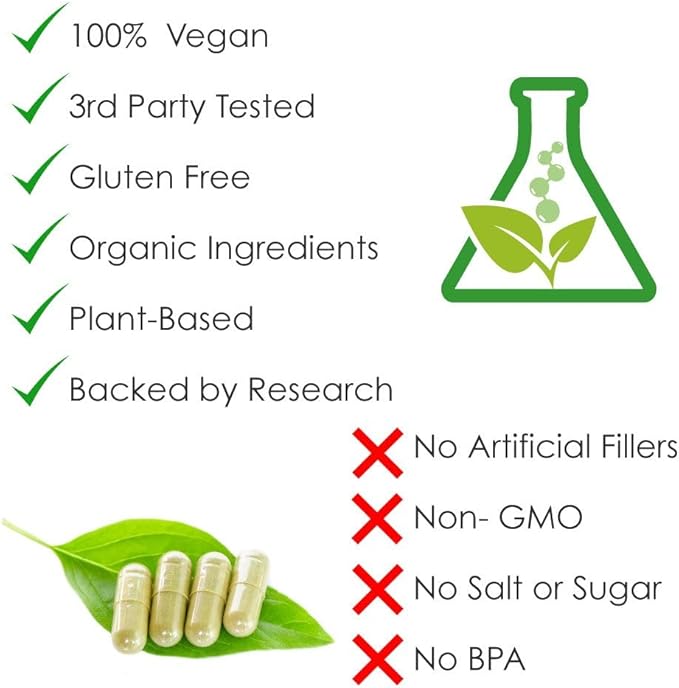 Pure Organic Garlic – Heart Health & Immune System Support (120 Vegan Capsules)