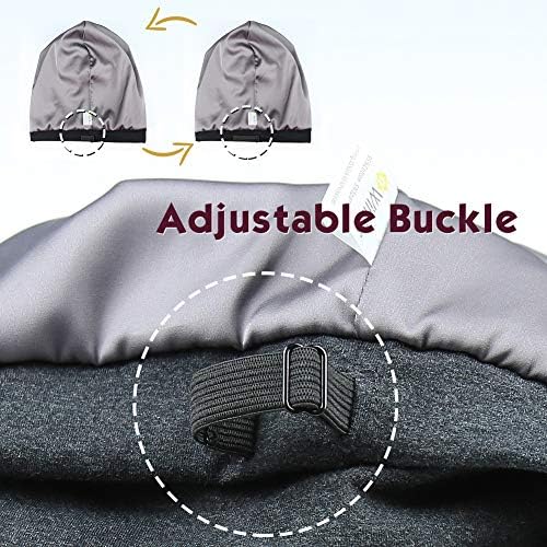 Sleep Cap-2Pcs Designed for Men with Natural Curly Wave Hair Satin Lined,Gifts for Boyfriend,Husband & Dad,