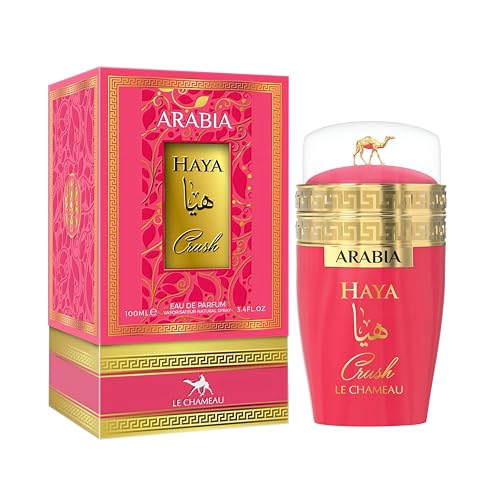 Arabian Haya Crush Eau De Parfum for Women 100 Ml / 3.4Oz - Original Fragrance From Dubai - Sweet Parfume With Notes of Sour Cherry, Raspberry, Marshmallow - Best Alternative of Yara's Candy