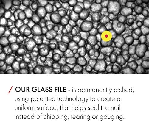 GERMANIKURE Pedicure Bar, Foot File, & Callous Remover - Black Glass with Cork Sleeve Ethically Made in Czech Republic