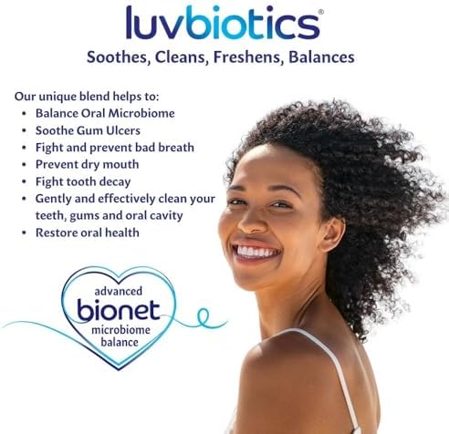 Luv Biotics Mouthwash with Oral Probiotics, Xylitol & Aloe Vera - 500ml