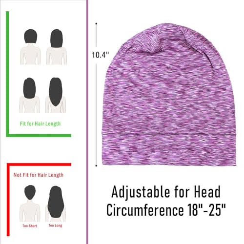 Silk Bonnet for Sleeping 100% 19 Momme Mulberry Adjustable Hair Wrap Curly Double Layered Night Cap Anti Frizz Women 1Pcs (Pink)