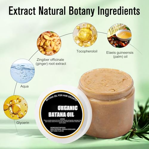 Divine Vitals Batana Oil for Hair Growth, Divine Vitals Organic Batana Hair Growth Oil, Treats Dry Hair, Suitable for all hair types, for Men and Women(2Pcs-4.23Oz)