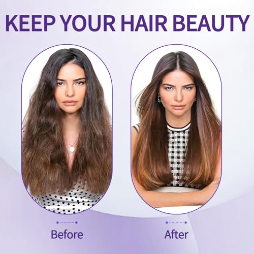 Round Hair Brush - 2.1 Inch Thermal Ceramic Brush for Blow Drying & Volume, Soft Bristles with Enhanced Texture, for Curling and Shine