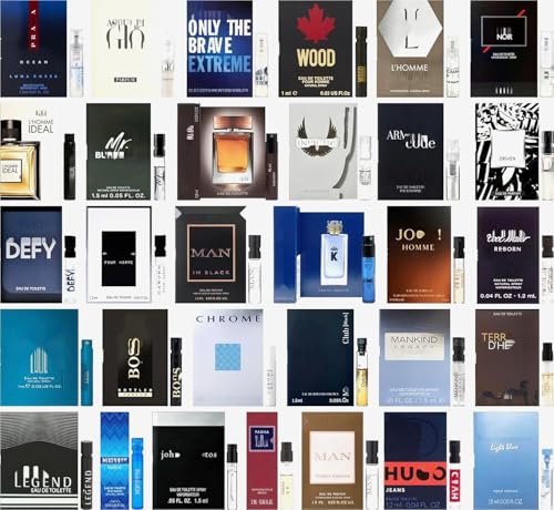 Men's Cologne Top Designer Best Rated Sample Lot - High End Niche Most Popular Fragrance Sampler Vial Set (8 Random Samples)