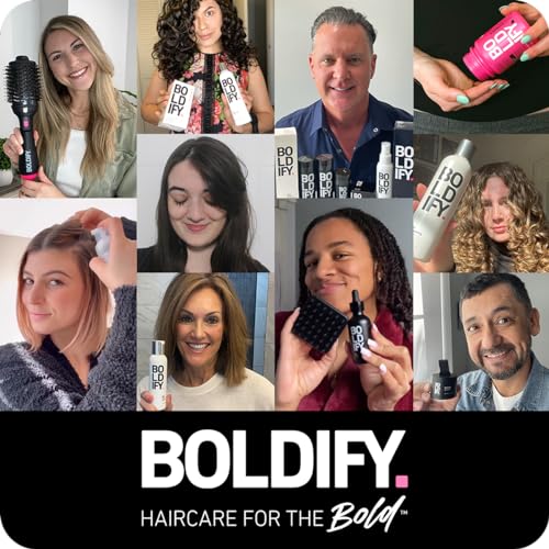 BOLDIFY Dual-Ended Hairline Powder Brush - Precision Makeup Brush Set with Sponge Tip for Seamless Blending - Ideal as a Concealer Brush, Hair Contour Brush, and Root Touch Up