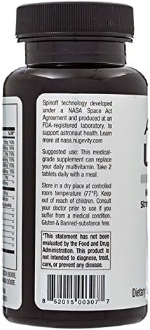 AS 10® Life – 60 ct, Complete Multivitamin codeveloped by NASA for Stress, Immune Support & Anti Aging Supplement with Antioxidants Resveratrol, Alpha Lipoic Acid, Lutein & Zeaxanthin