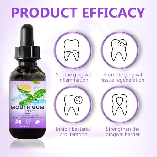 Gum Restore Drop - Gum Repair for Receding Gums & Stain Removal Natural, Fresh Breath and Portable Oral Care Solution (1pcs)