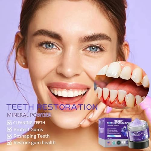 ODALIT Teeth Restoration Mineral Powder,Mineral Tooth Powder,freshen Breath,Protect Teeth and Gums (1)