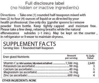 Alkalini-C Vitamin C Powder Supplement, Potent Natural L-Ascorbate VIT C Powder 1500mg, Corn-Free Non-GMO VIT C, Buffered Vitamin C Enhanced Absorption, 100% Pure Form, Immune Support Supplement 16oz