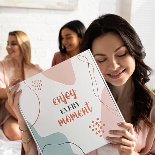 Sawysine 12 Pcs Gift Basket for Women Hair Care Spa Accessories Set Preppy Women's Birthday Mother's Day Gift Stuff(Black)