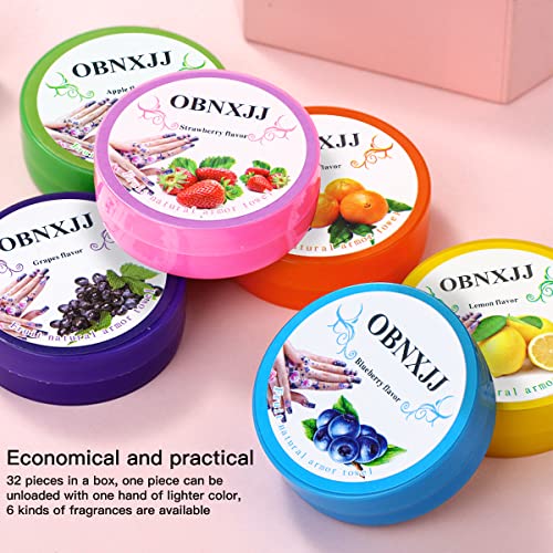 FERCAISH 192Pcs Nail Polish Remover Pads, 6 Fragrances Disinfecting Gel Polish Remover Wipes Easy to Carry and Strong Removal Effect Lint Nail Polish Wipes