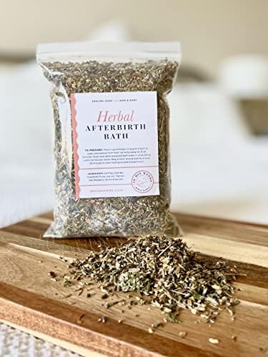 Herbal Postpartum Bath by in His Hands. 12 Ounces of Handmade Soothing Herbs and Sea Salt for Postpartum. Healing, Relaxing, Soothing Bath for Postpartum Recovery.