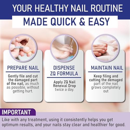 Zanaquick Extra Strength Toenail & Fingernail Repair Drops - Nail Care Renewal for Thick, Damaged & Discolored Nails - 1 Pack